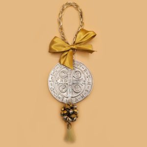 BH129 MEDALLÓN CHICO C/PEWTER CRISTAL