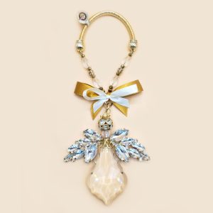 BH131 ANGEL CRISTAL C/ALMENDRA PEDRERIA