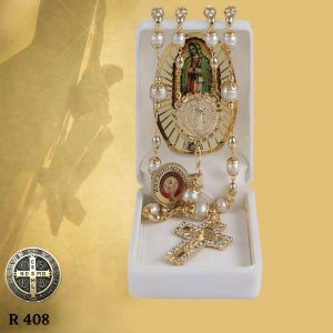 R408 ROSARIO PERLA #6 ENCASQUILLADA C/ARROZ ORO