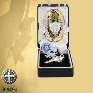 R417-1 ROSARIO CRISTAL #4 SAN BENITO PLATA