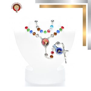 RE81-1 ROSARIO DONA #8 ROSA MÍSTICA PLATA
